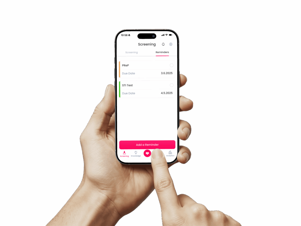 KISS app common STIs and STDs sexual health education